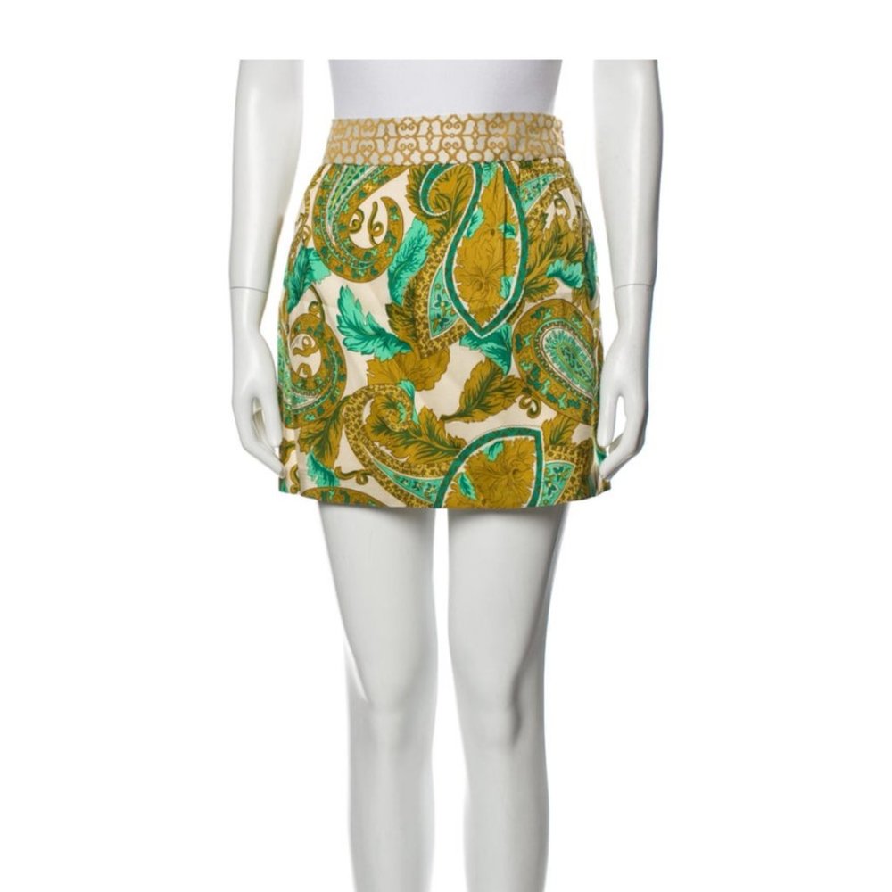 Milly Silk Paisley Print Skirt Size 4